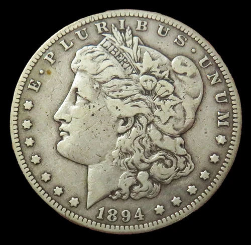 1894 S MORGAN SILVER DOLLAR $1 COIN VERY FINE CONDITION