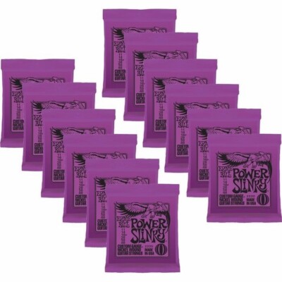 12 SETS Ernie Ball Power Slinky 11-48 Guitar Strings 2220