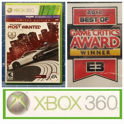 Need for Speed: Most Wanted Limited Edition (Microsoft Xbox 360, 2012) Pre-Owned
