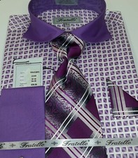 Beautiful Dress Shirts for Men with Tie,Hanky  Cufflinks
