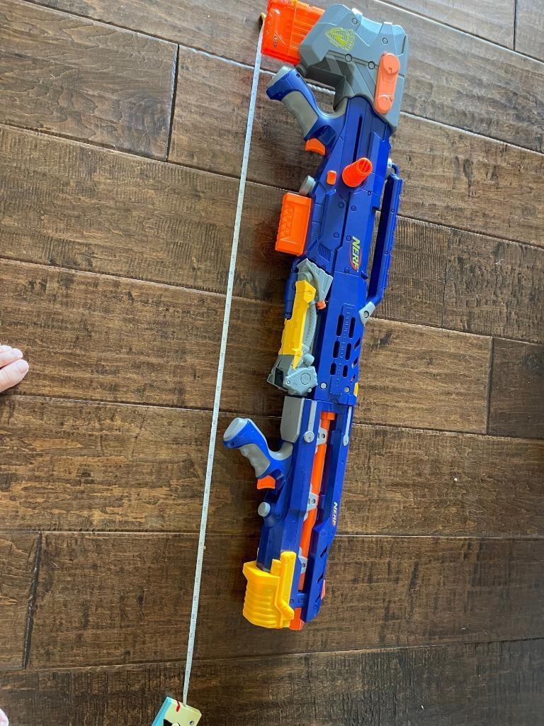 NERF GUN N-STRIKE Longshot CS-6 Sniper Rifle 2 Clips Blue AU21