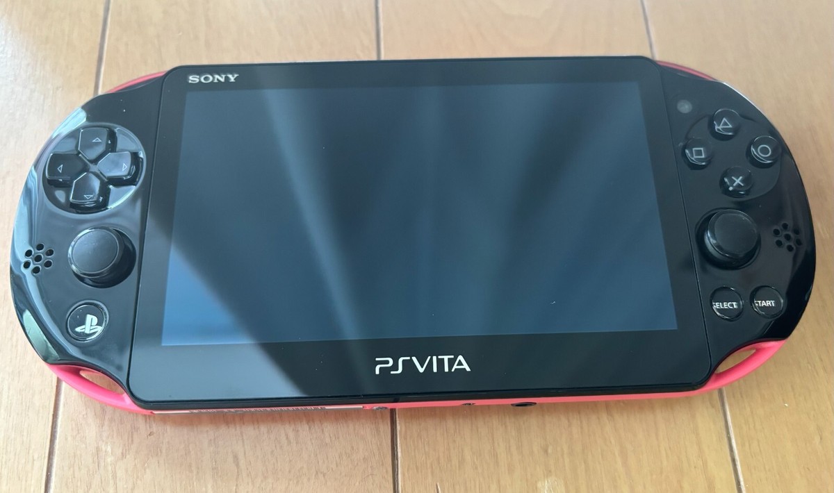 Good】Sony PS Vita PCH-2000 ZA15 Pink Black Wi-Fi Model Console