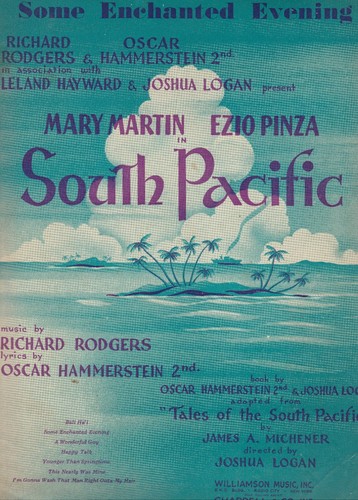 Some Enchanted Evening Sheet Music South Pacific Rodgers Hammerstein Martin 1949