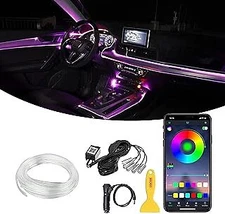 6m Car RGB Lamp APP Music Control Interior Ambient Atmosphere LED Strip Lights