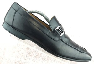 Magnanni-Black-Leather-Horsebit-Dress-Casual-Slip-On-Loafers-Men-039-s-Size-10-M