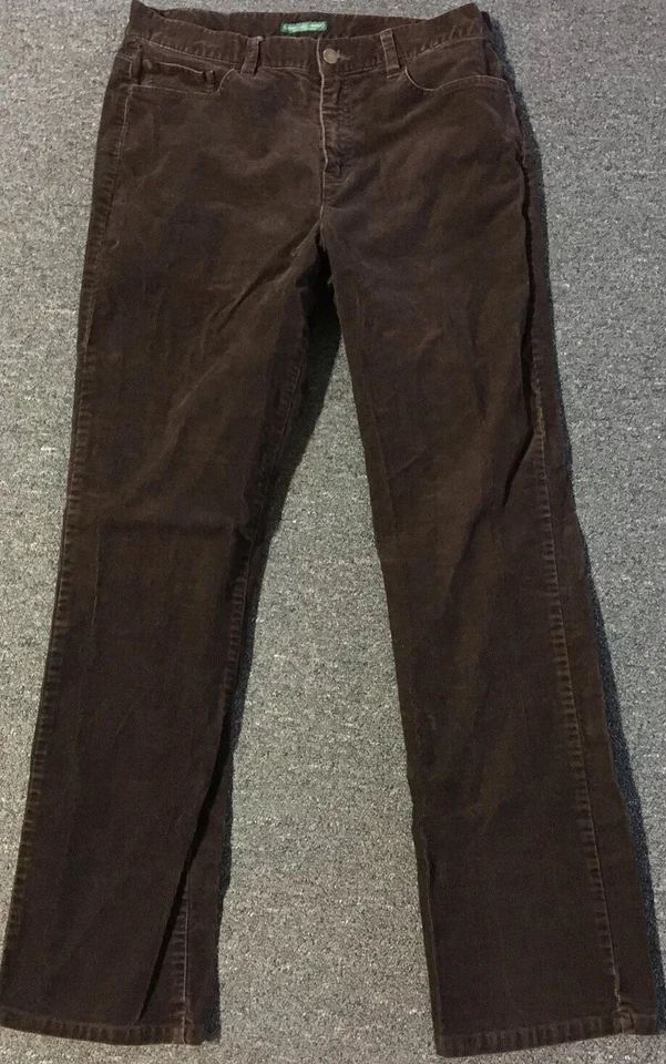 Polo Ralph Lauren Corduroy Pants 10 32/30 Brown Cords Sport 92 Sailing Vtg 90s - Image 3 of 4