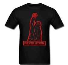 Revolution fist anarchy war man fight anonymous government change Tee t-shirt