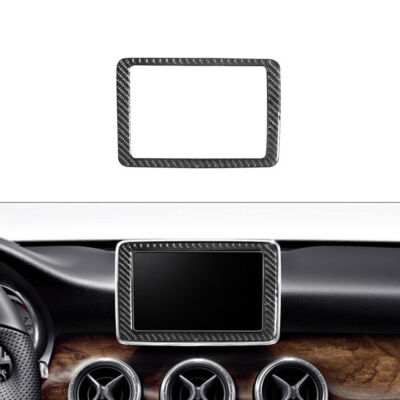 For Benz CLA GLA Type C 2015-2018 Carbon Fiber Central HUD Display Cover Trim 1*