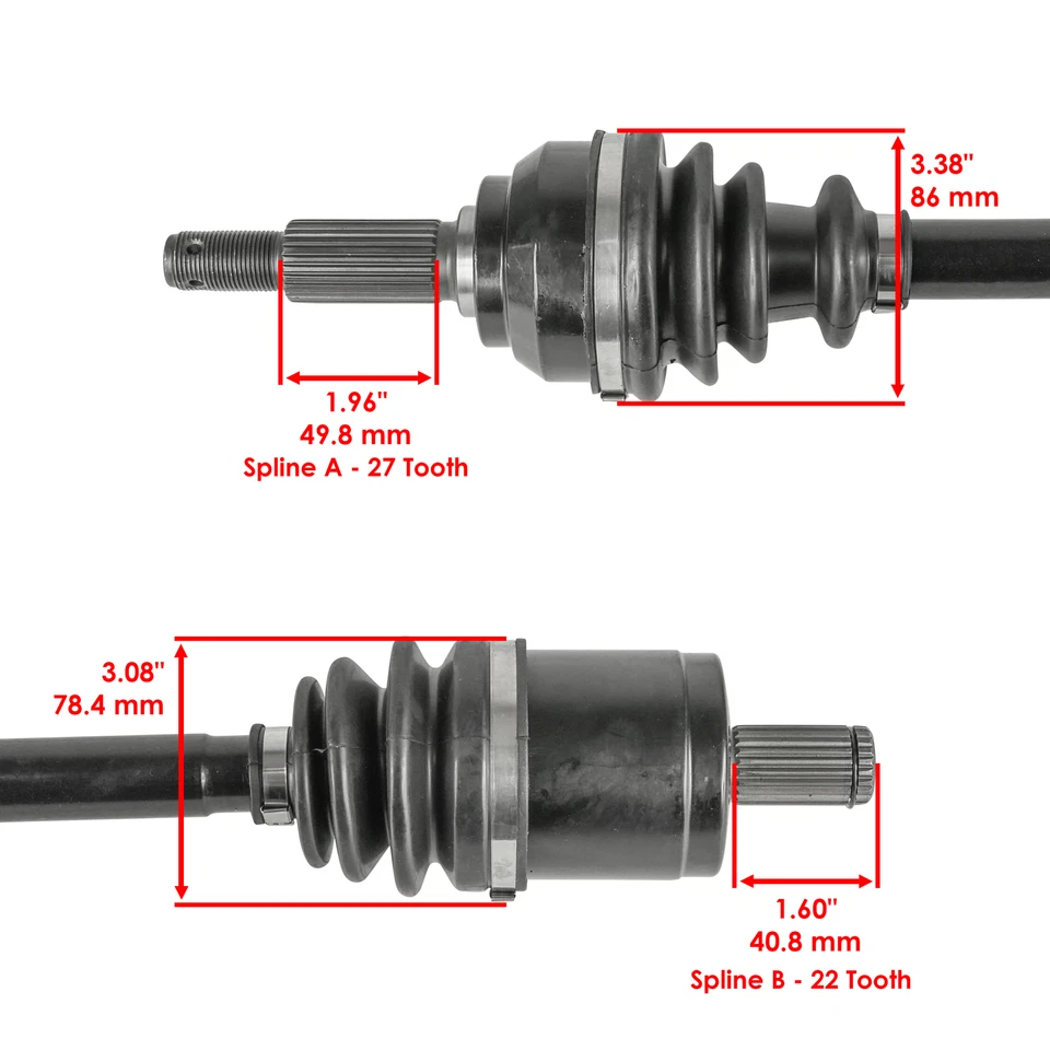Front CV Axle For John Deere XUV Gator 620i (Gas) AM146259 Left And Right  - Image 3 of 4