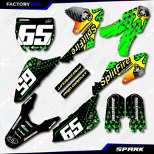 Green Spark Racing Graphics Kit fits 18-24 Yamaha YZ65 YZ 65 Decals Sticker