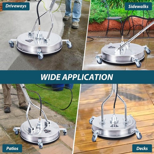 Idropulitrice 20"/24" Pulitore Superfici Idropulitrice Elettrica 4000PSI per Ponte Viaggiatori - Foto 8 di 17