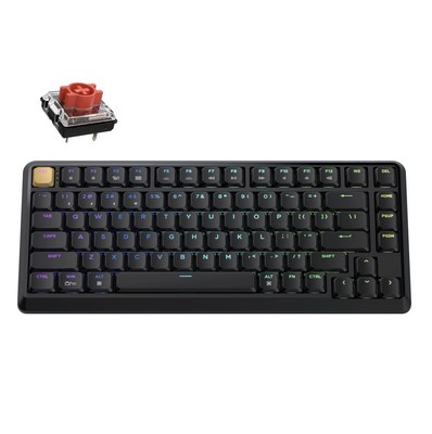 KEYCHRON K12 WIRELESS MECHANICAL KEYBOARD SWITCHES - BLACK/GRAY - Scratch & Dent