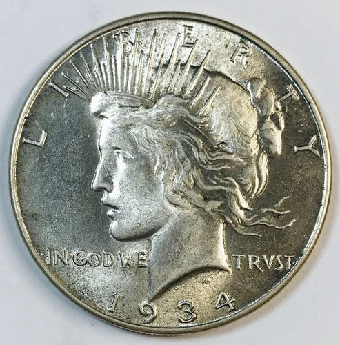 1934 PEACE DOLLAR! MS++! NR #S1154
