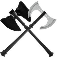 Honshu Double Headed Axe | Injection Molded Nylon Handle | Leather Belt Sheath