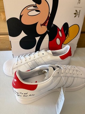 New adidas Disney x Superstar Mickey Mouse FW2901 US Men 9.5 | eBay