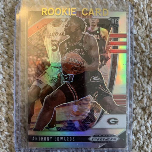 2020 21 PANINI SILVER PRIZM DRAFT #1 ANTHONY EDWARDS ROOKIE CARD TIMBERWOLVES RC