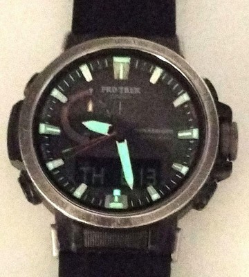 CASIO PRO TREK PRW-60Y Triple Sensor Analog Digital Uhr aus Japan