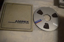 AMPEX 406 REEL TO REEL AUDIO MASTERING TAPE, 1/4" ON A 10.5" METAL REEL. NEW