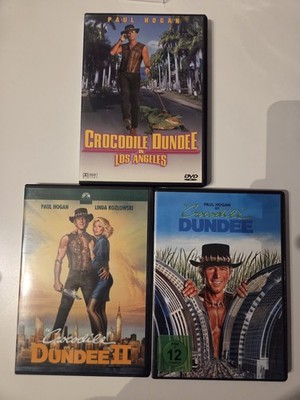 Crocodile Dundee 1 + 2 + 3 - Crocodile Dundee in Los Angeles 3 DVD rar Sammlung