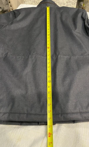 Johnston & Murphy  (Men's LRG.)  Wool  Blend Front Zip/Snap Coat - EUC !! image 19