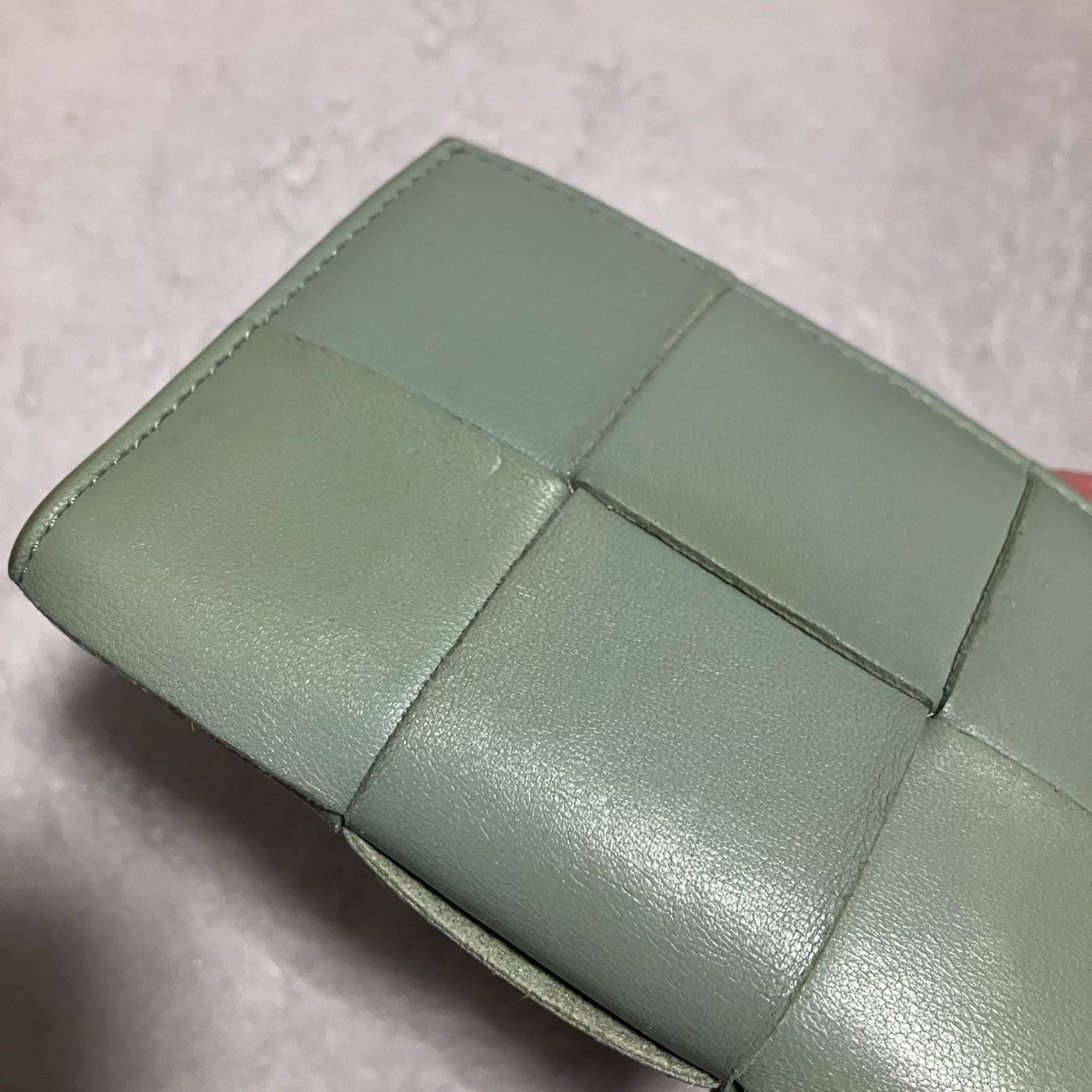 Bottega Veneta Cassette Intrecciato Card Case Green Leather Men Women thumbnail 10