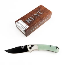 Benchmade Mini Crooked River 15080BK-2205 CPM-M4 Blade with Jade G10 Handles