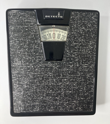 Vintage Detecto Bathroom Scale Black Metal
