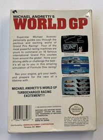 Michael Andretti's World GP Nintendo Entertainment NES With Box No Manual Tested
