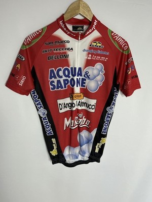 GSG Acqua & Sapone Radtrikot Vintage 2005 | Herren | Rot/Schwarz | Small |
