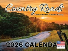 Country Roads Calendar 2026 Wall Pathway Path