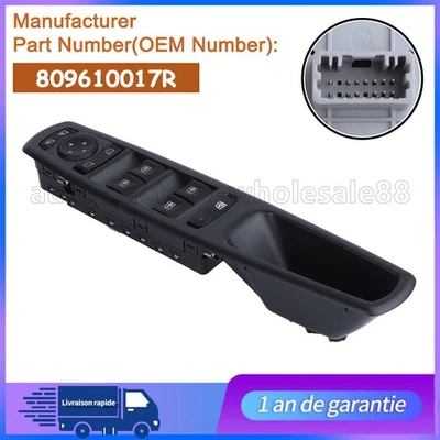 Bouton interrupteur leve vitre LHD 809610017R Pour SCENIC 3 MEGANE 3 LAGUNA III - Photo 1/4