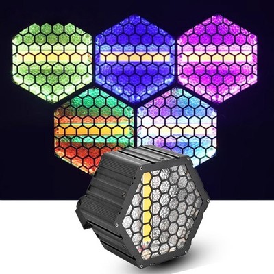 72 *0.25W + 60W RGB Pixel Retro Light Led Stroboscopic Dye Light Hexaline Light