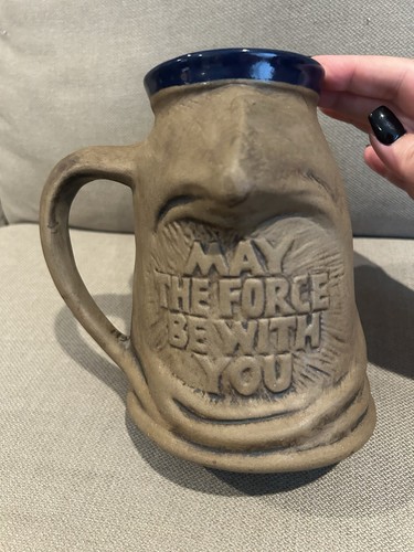 Taza de cerámica coleccionable Jedi vintage 1977 Rumph Obi Wan Kenobi Star Wars - Imagen 4 de 7