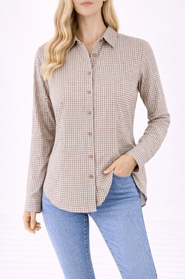 Bluse Frogbox Princess Braun 36 S Damen Tunika Shirt Hemd Oberteil Muster Neu