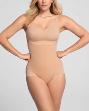 Honeylove Superpower brief shapewear slimming beige nude women's 2X NEW NWT sand