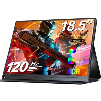 18,5 Zoll 120Hz Tragbarer Monitor FHD 1920*1080 Mobiler Monitore  IPS Bildschirm