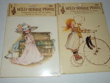 2 - Vintage Holly Hobbie Prints For Decoupage Or Framing