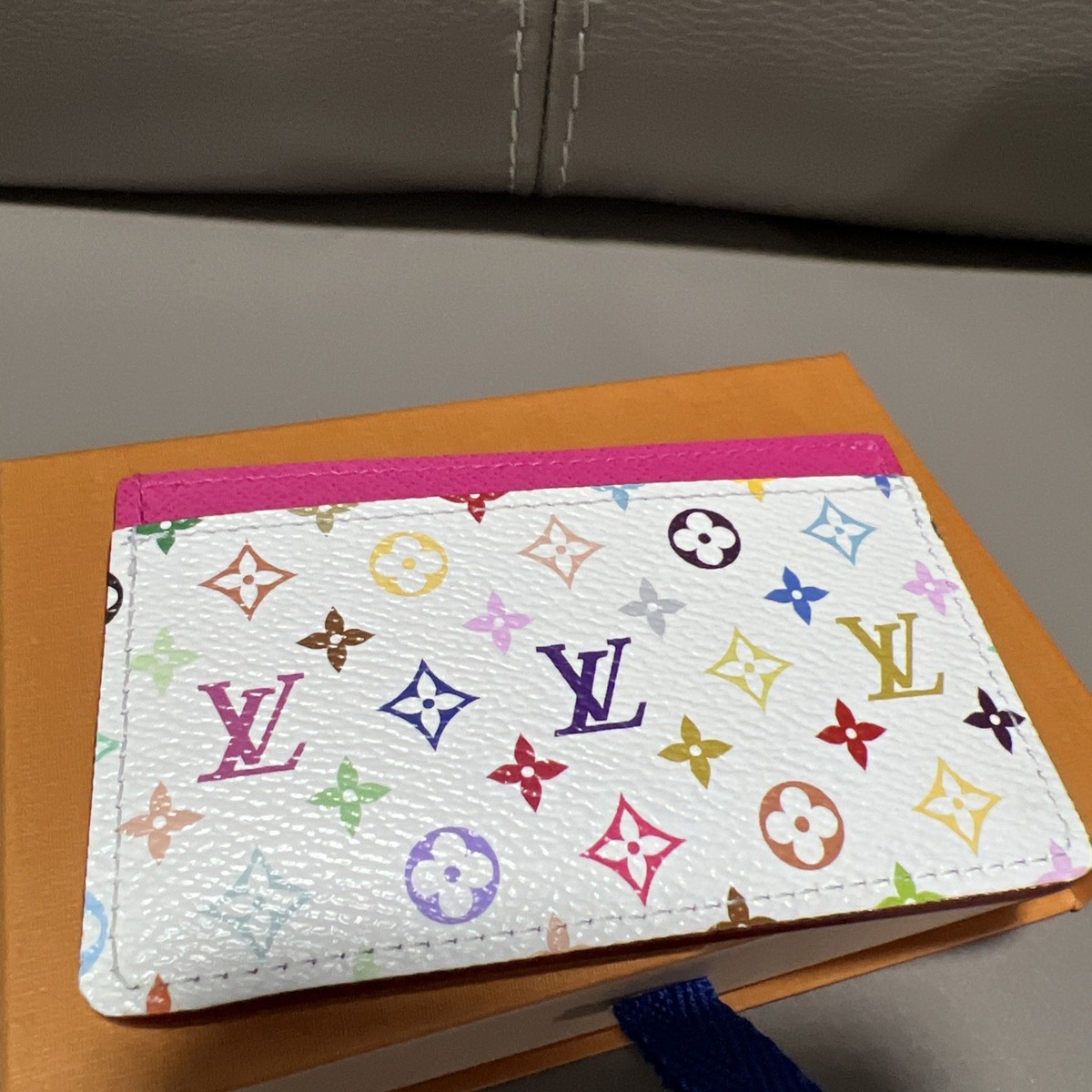 NEW Louis Vuitton Murakami LV x TM Card Holder Multicolor Monogram