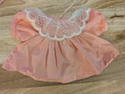 Cabbage Patch Kid Taffeta Vintage Peach 1980s dress