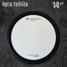 14 Dual Zone Quick-Bolt Silicone Trigger Pad Drum Topper for Acoustic Roland A2