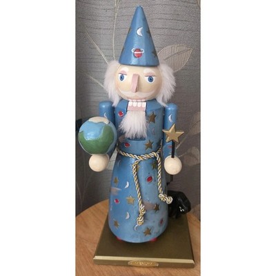 LARGE CHRISTMAS NUTCRACKER CELESTIAL MERLIN THE MAGICIAN 15.75'' H
