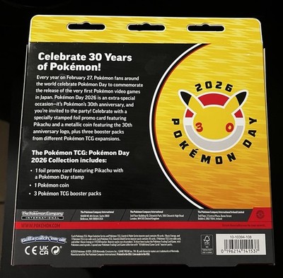 Pokémon Day 2026 Collection 30th Anniversary Box: LOT Of 6! | eBay
