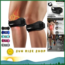 2 Pack Lightweight Knee Support Braces - Breathable Strap for Active Lifestyles
