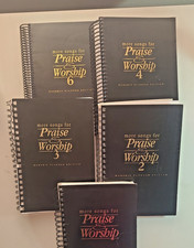 More Songs For Praise  Worship LOT 1,2,3,4,6 Spiral Bound