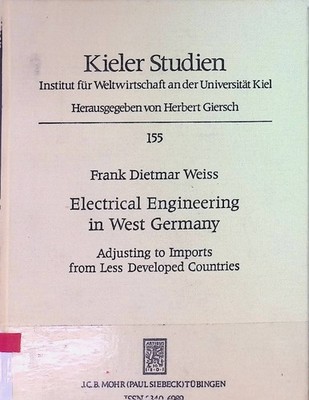 Electrical engineering in West Germany : adjusting to imports from less develope