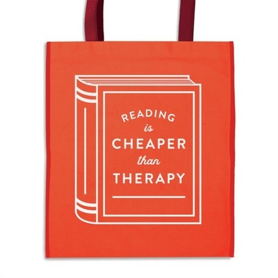 Reading is Cheaper Than Therapy Reusable Shopping Bag by Galison (Tote bag)