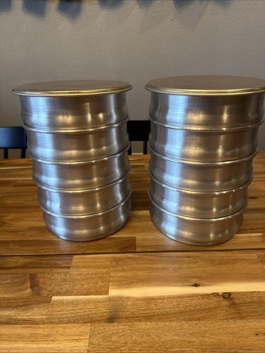 Winco ALDP-48 Stacking Dough Proofing Pan - 48 oz. Capacity - Set of 10 Baking