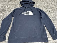 The North Face Hooded Sweatshirt Womens Large Blue Hoodie Pullover Logo Outdoors