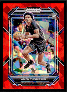 2023-24 Panini Prizm Draft Picks Amen Thompson Rookie Red Ice Prizm #4
