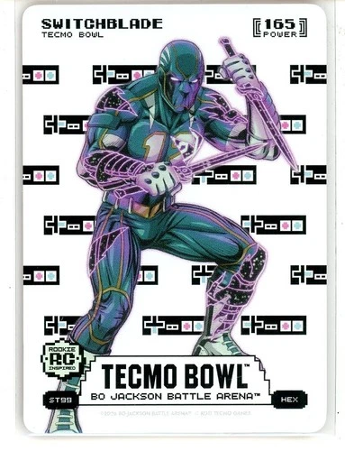 2026 Bo Jackson Battle Arena Tecmo Bowl Switchblade Sore Thumbs Hex Foil (RC)